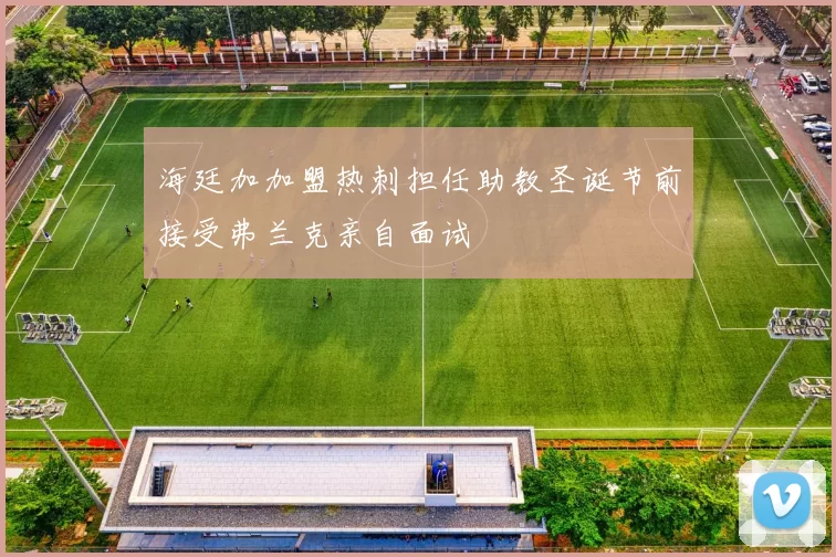 海廷加加盟热刺担任助教圣诞节前接受弗兰克亲自面试